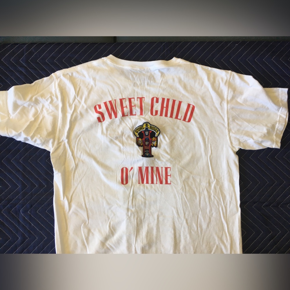 Guns ‘N Roses large authentic Bloomingdale’s t-shirt patches Sweet Child O’ Mine